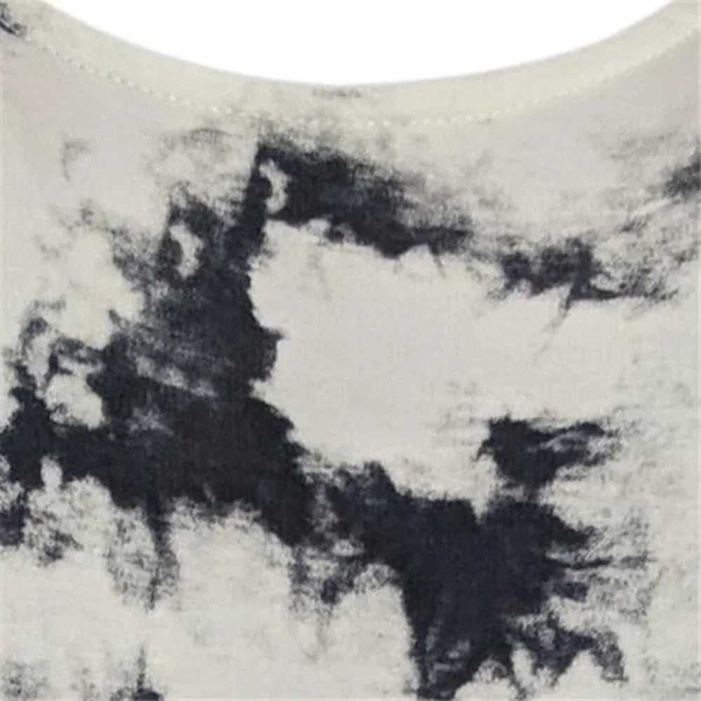 Matty M Womens Tank Dress (Black Tie Dye, Large) - Picture 3 of 4